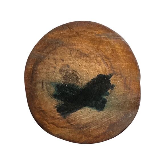 Vintage Hand Carved Solid Wood Primitive Bust of a Man - Picture 8 of 10